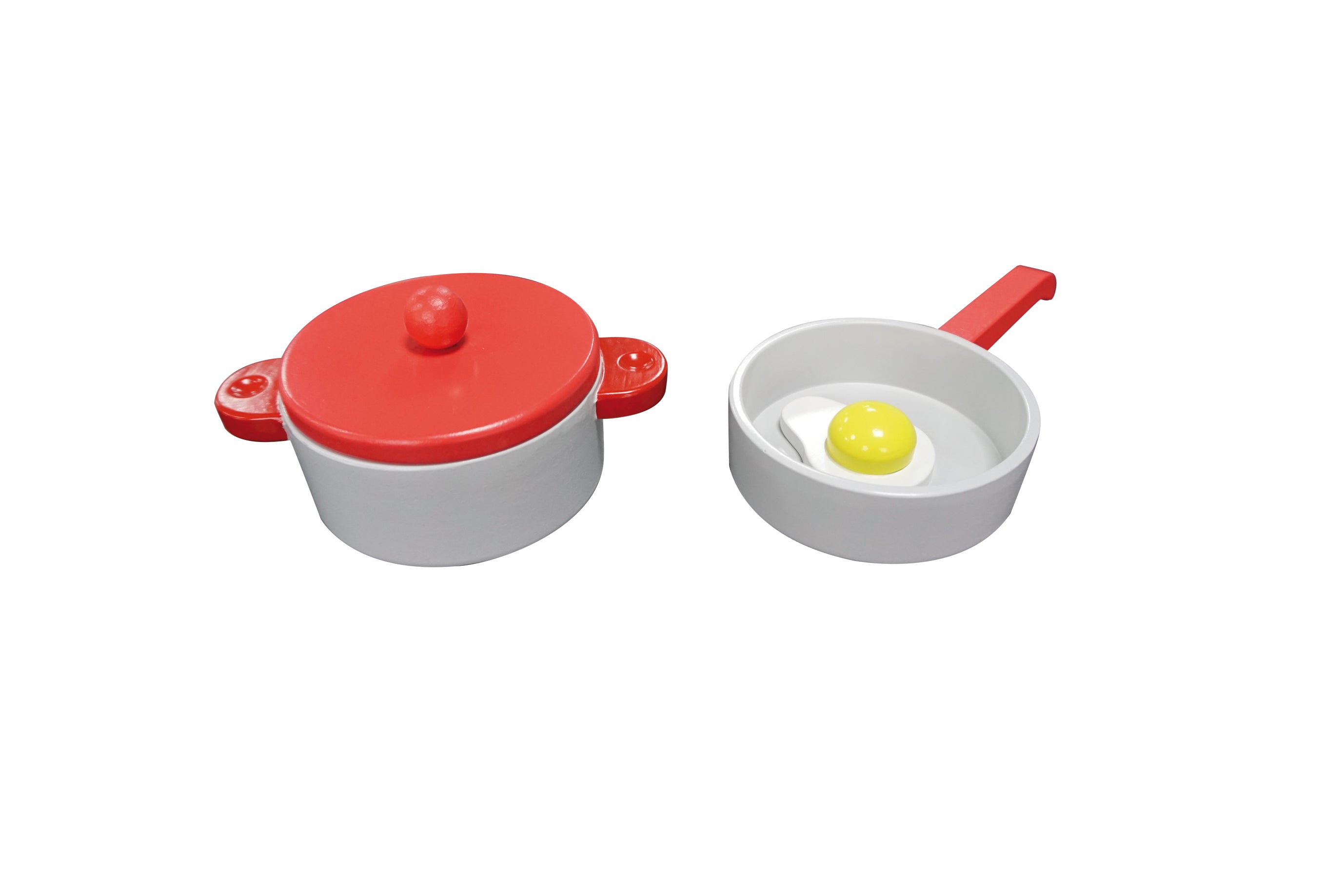 8 piece Red wooden play kitchen.
