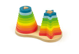 Rainbow Stackers - Wooden toy.