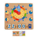 Learning time - educational wooden toy clock