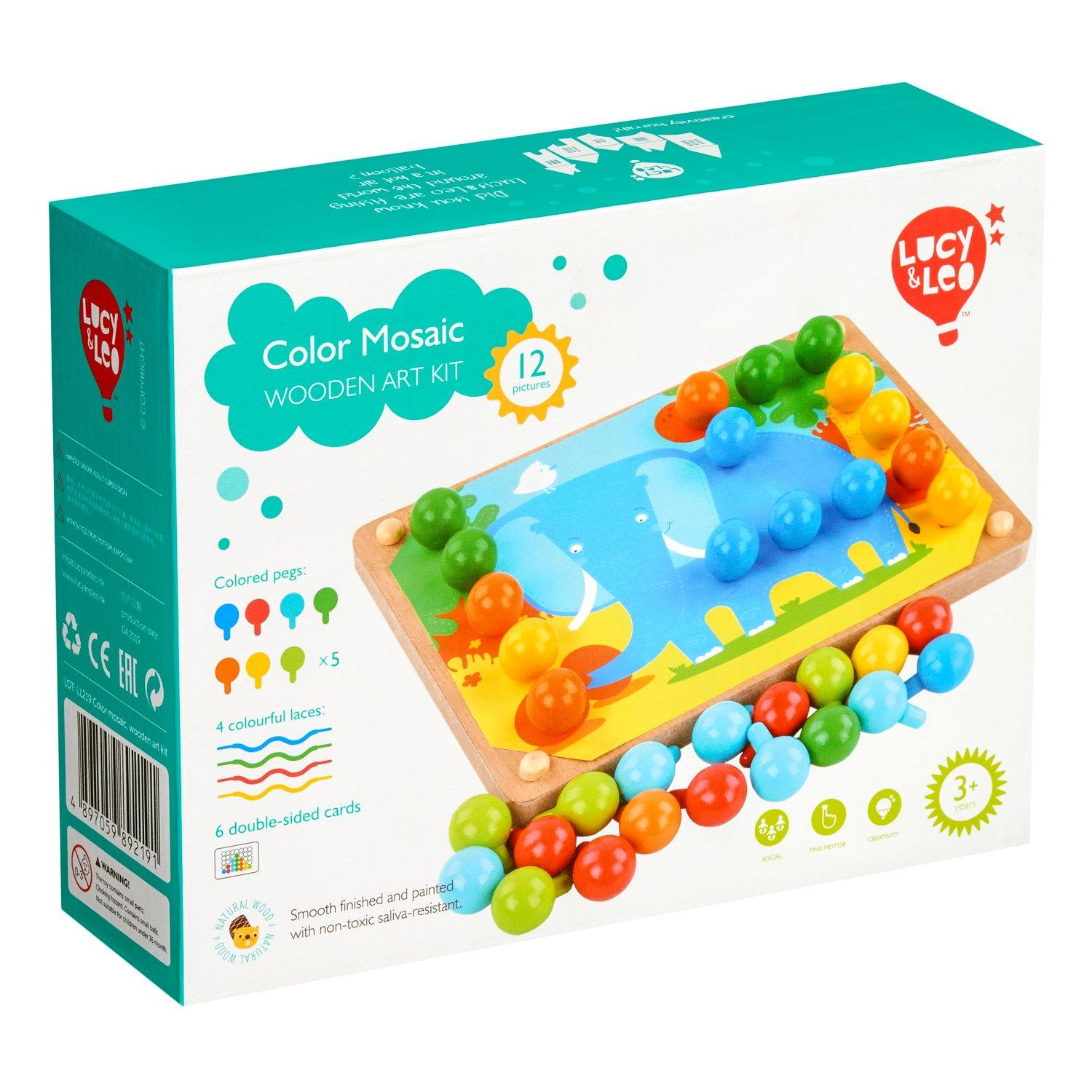 Color mosaic - wooden art kit - T&M Toys