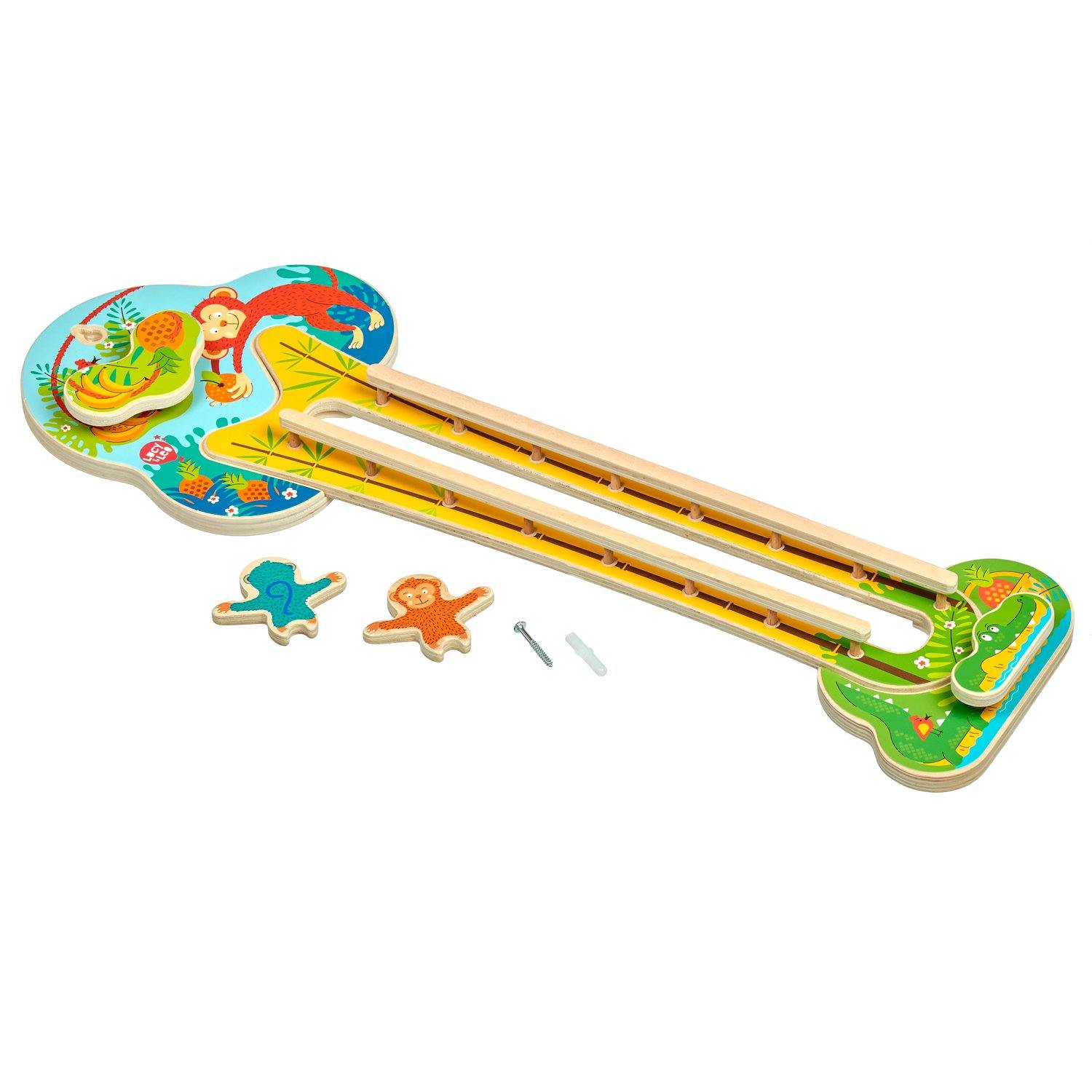 Sly monkey - wooden wall toy - T&M Toys