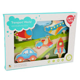 Vehicles - wooden puzzle - T&M Toys