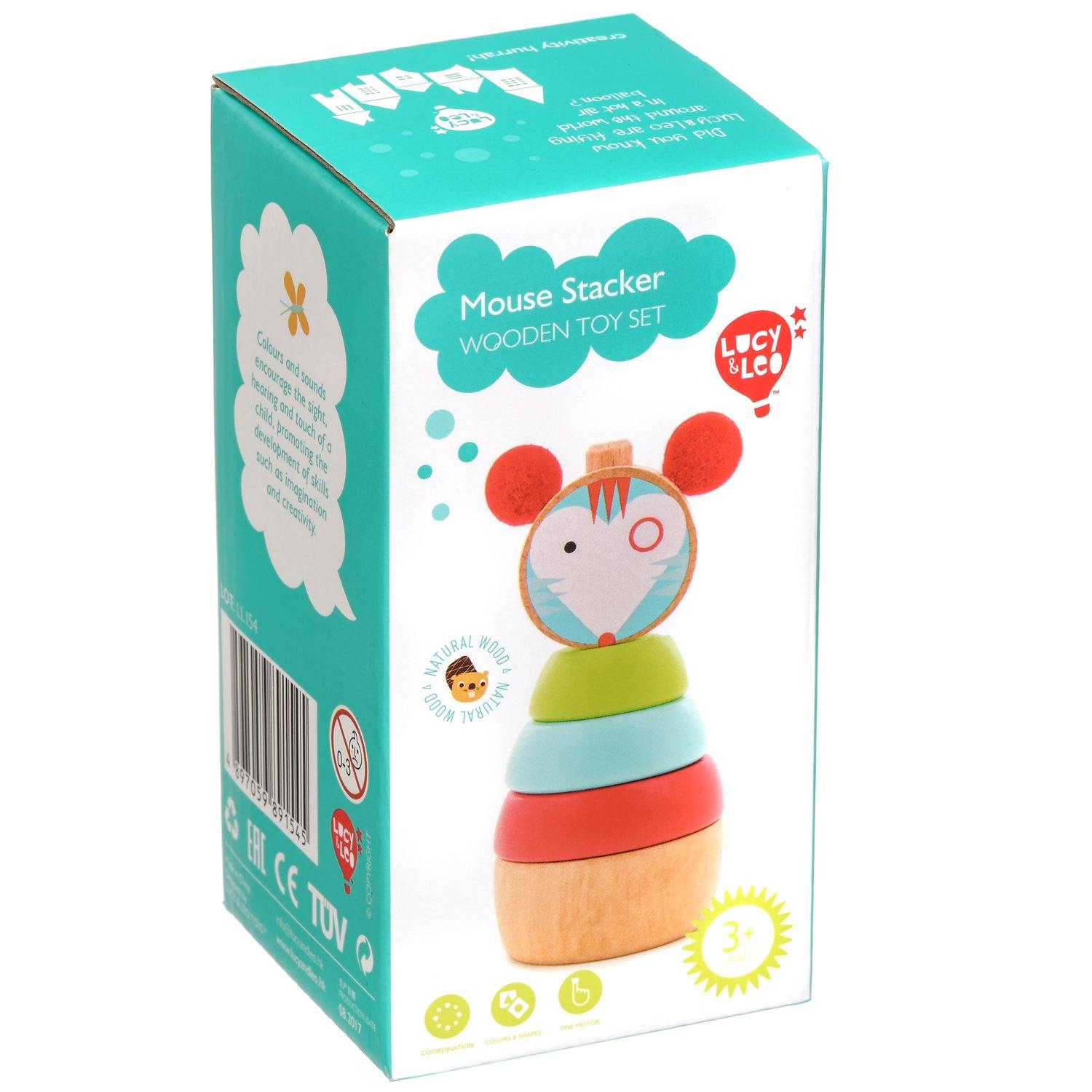 Mouse stacker - wooden toy set - T&M Toys