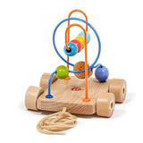 Wooden bead maze pull along - T&M Toys