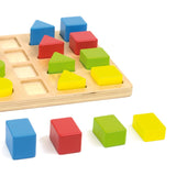 4 Geo Shapes - Wooden toy puzzle.