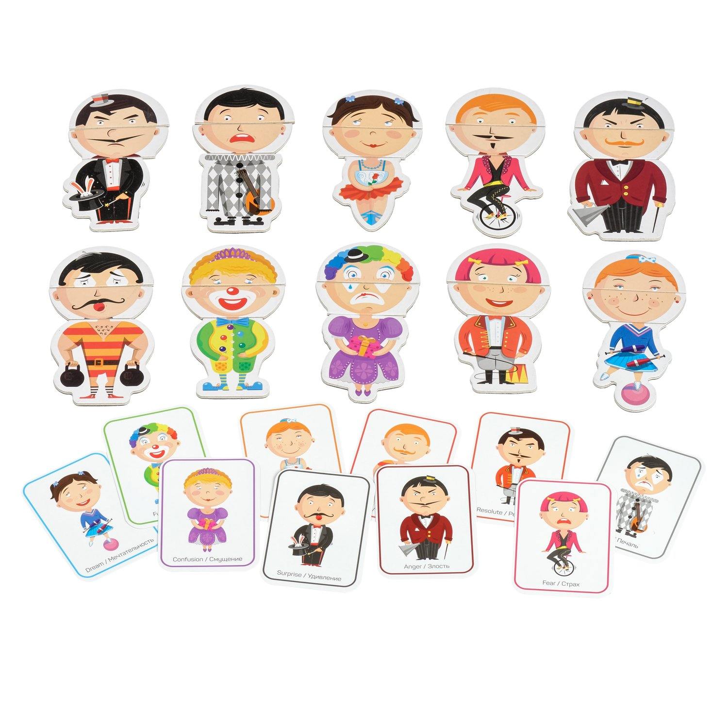 Circus emotions - magnetic figures - T&M Toys