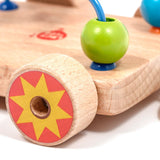 Wooden bead maze pull along - T&M Toys