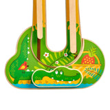 Sly monkey - wooden wall toy - T&M Toys