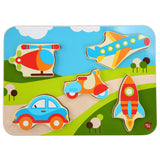 Vehicles - wooden puzzle - T&M Toys