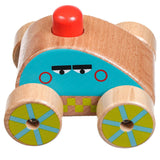 Squeaker car - wooden toy - T&M Toys