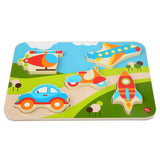 Vehicles - wooden puzzle - T&M Toys
