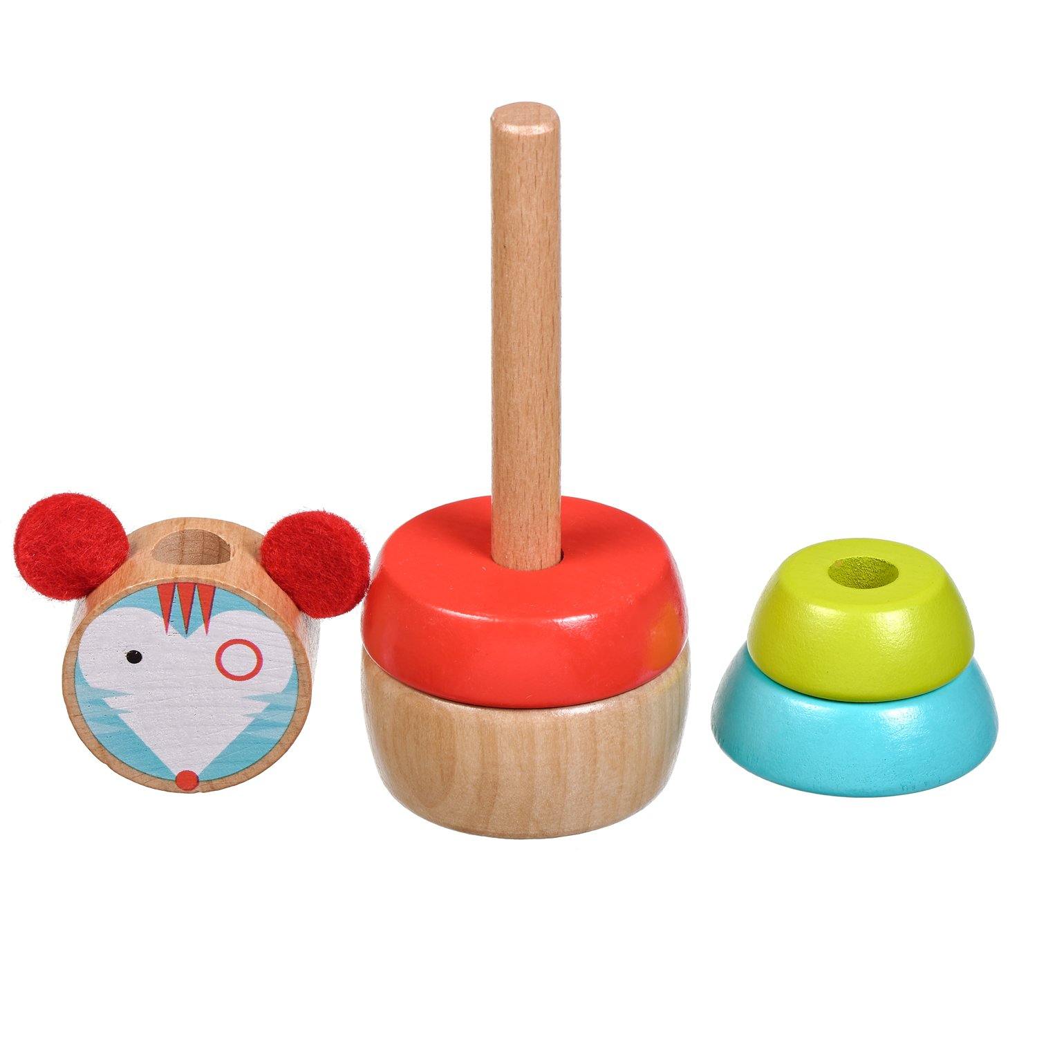 Mouse stacker - wooden toy set - T&M Toys