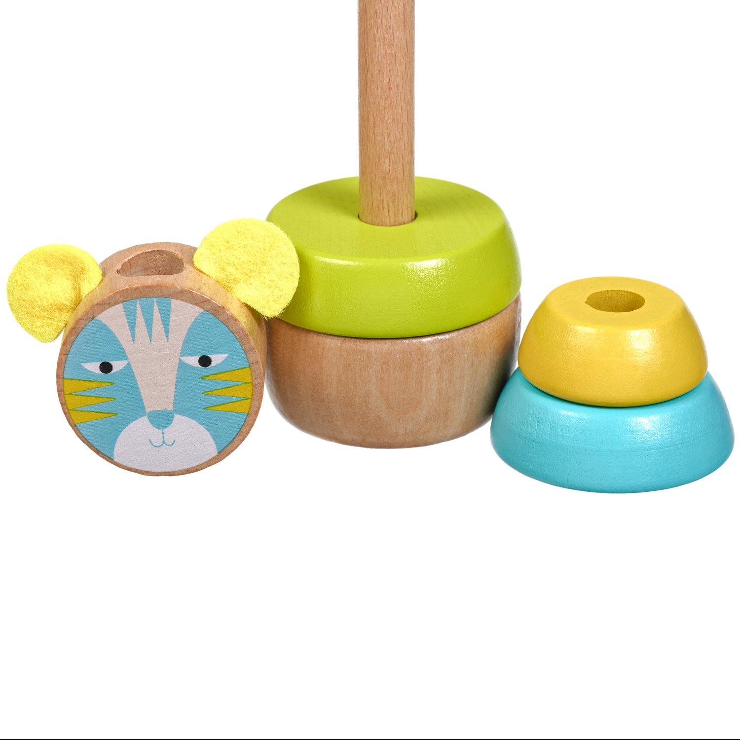 Cat stacker - educational wooden toy - T&M Toys