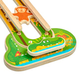 Sly monkey - wooden wall toy - T&M Toys