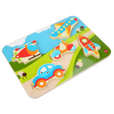 Vehicles - wooden puzzle - T&M Toys