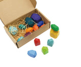 Wooden stacking stone toy -16 pieces.