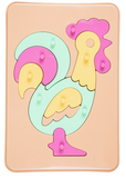 Bioplastic toys - Baby puzzle rooster educational toy. - T&M Toys