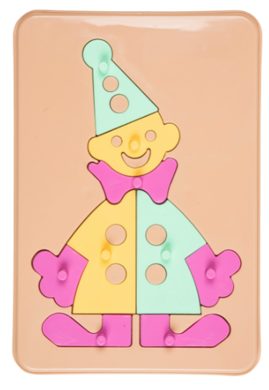 Bioplastic toys - Baby puzzle happy clown educational toy. - T&M Toys