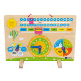My first calendar wooden toy.