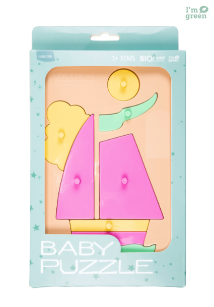 Bioplastic toys - Baby puzzle sail boat educational toy. - T&M Toys