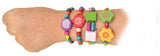 Colourful Wooden Bead Bracelets - Craft toy.