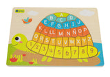 Wooden alphabet and number puzzle - Turtle