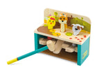 Hit and jump animals wooden toy.