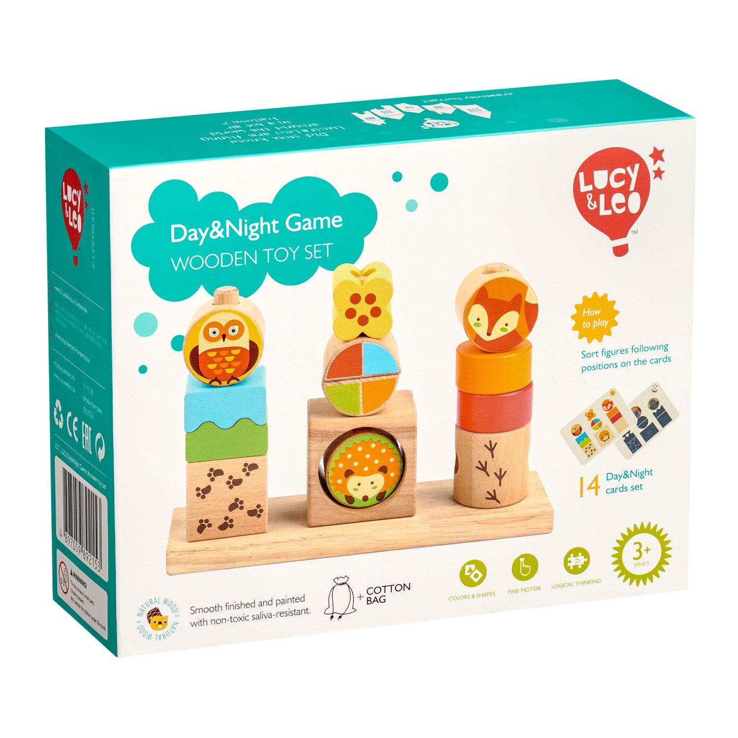 Day and night game wooden toy set - T&M Toys