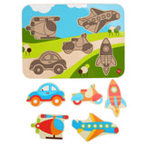 Wooden toy puzzle - Vehicles