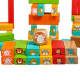 Guess who Wooden tumbling blocks - T&M Toys