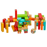 Guess who Wooden tumbling blocks - T&M Toys