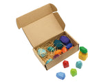 Wooden stacking stone toy -16 pieces.