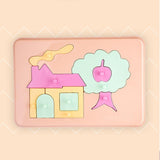 Bioplastic toys - Baby puzzle house educational toy.