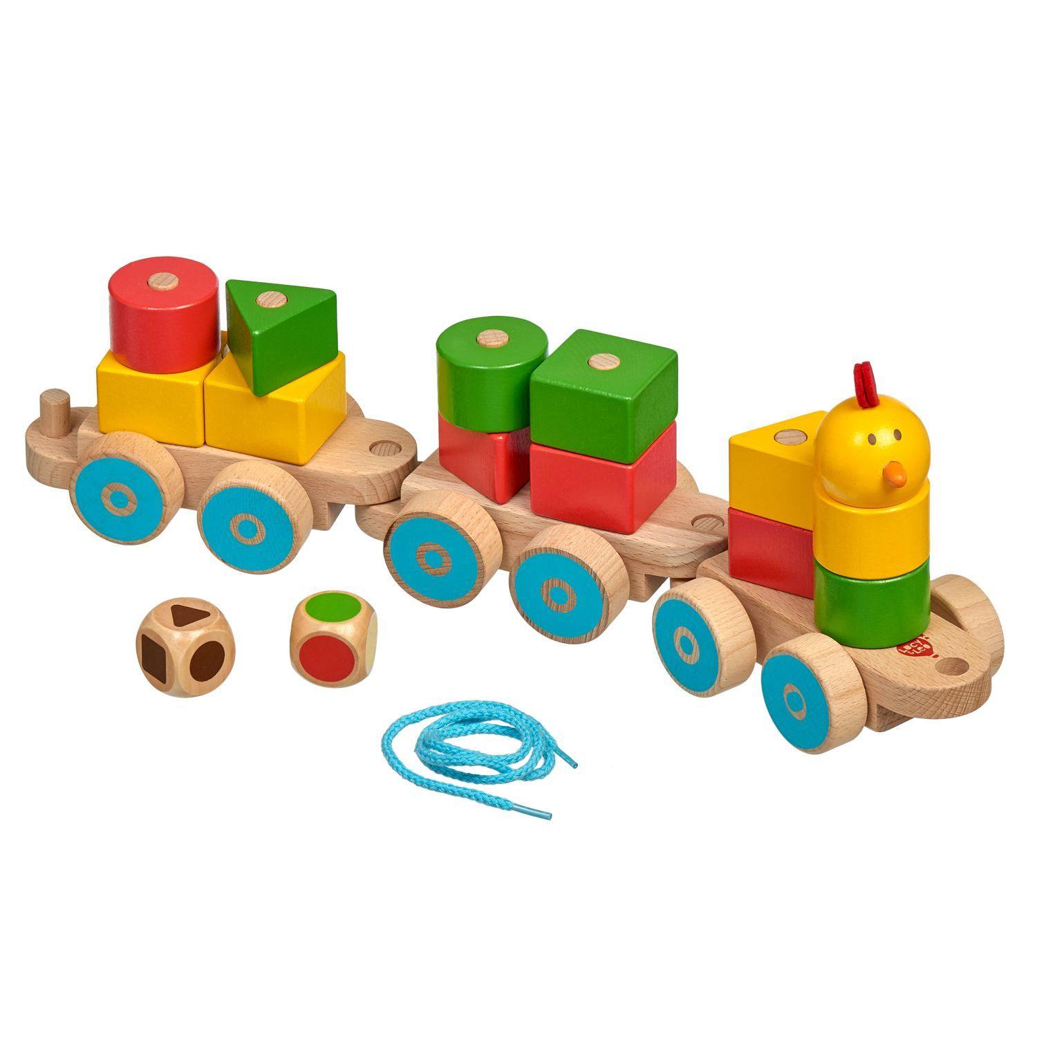 Wooden little chick train - Educational toy - T&M Toys